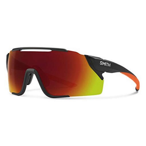 Smith ATTACK MTB Cinder ChromaPop Sunglass Matte Black with Red Mirror