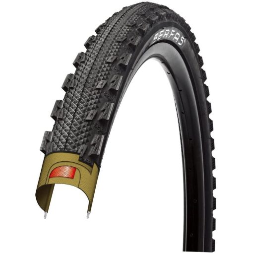 Serfas VERMIN Tire 26 X 1.9 Clincher Rigid Black