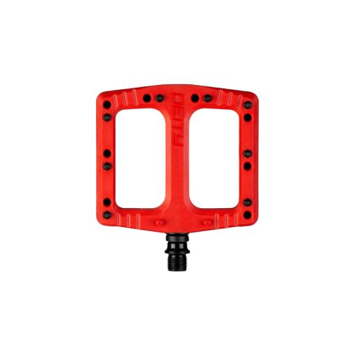 Deity Components DEFTRAP Nylon Flat Pedal Red