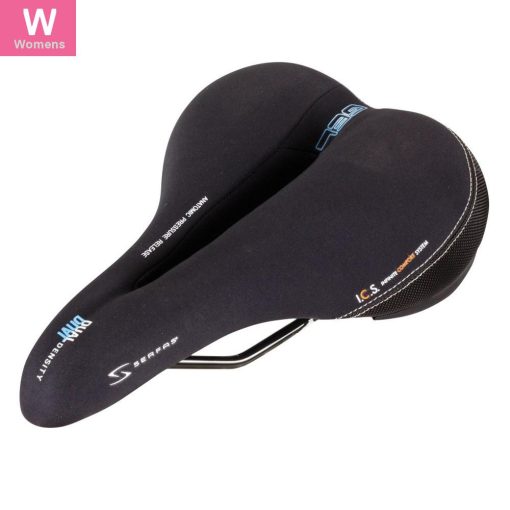 Serfas DDL-CT Dual Density Comfort Women's Saddle Steel Black