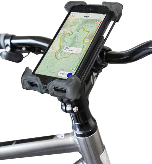 DELTA Hefty Holder Plus Smartphone Bike Mount - Clear Gray - Image 2