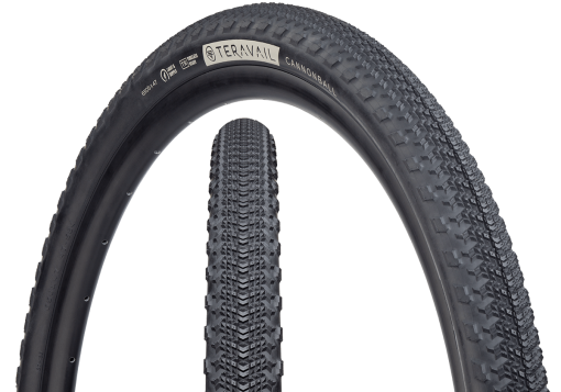 Teravail Cannonball Tire - 700 x 35 - Tubeless - Folding - Light and Supple - Black