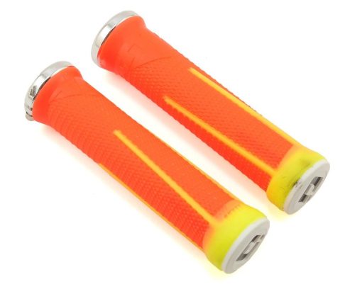 ODI AG2 Lock On Single Bolt Grips Orange/Yellow